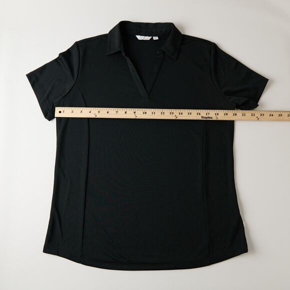 Classic Black Women's Polo Shirt - Picture 3 of 6